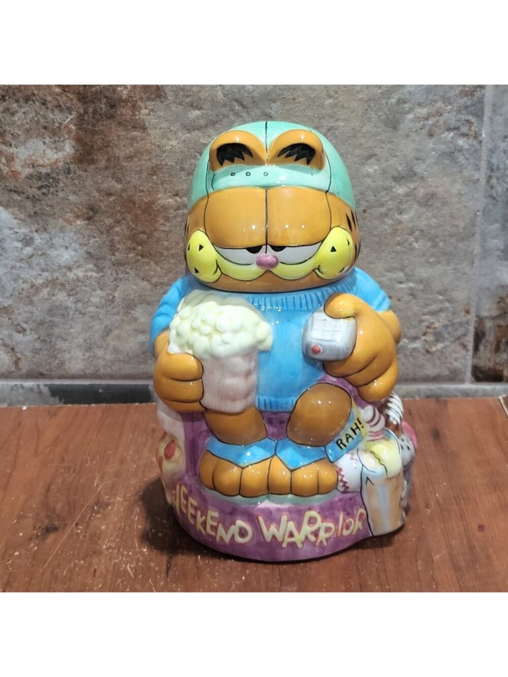 VTG Garfield Weekend Warrior Collectors Stein Danbury Mint  Jim Davis Paws 1993